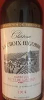 Mängden socker i Chateau La Croix Bigorre 2014