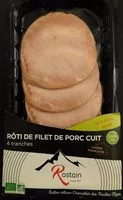 Mängden socker i Rôti de filet de porc cuit