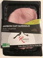 Mängden socker i Jambon cuit superieur avec couenne
