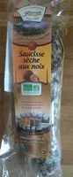 Mängden socker i Spécialité de saucisse sèche aux noix Bio