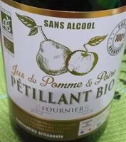 Mängden socker i Jus de pomme et poire pétillant bio