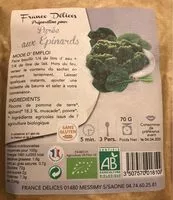 Mängden socker i Preparation pour purée aux épinards