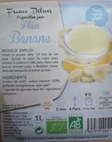 Mängden socker i Préparation pour flan banane