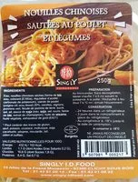 Mängden socker i Nouilles chinoises sautées au poulet et légumes