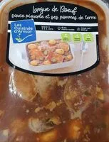 Mängden socker i Langue de bœuf sauce piquante et ses pommes de terre