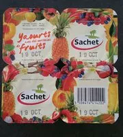 Mängden socker i Yaourts avec des morceaux de fruits