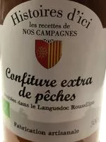 Mängden socker i Confiture extra de pêches