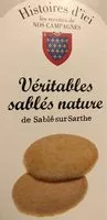 Mängden socker i Veritables sablés nature
