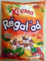 Mängden socker i Régal'ad - Le bombon tendre