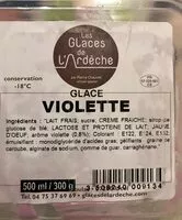 Mängden socker i Glace violette