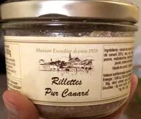 Mängden socker i Rillettes pur canard