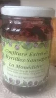 Mängden socker i Confiture extra de Myrtilles sauvages