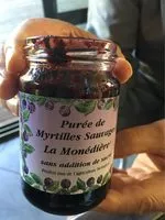 Mängden socker i Puree de myrtilles sauvages