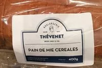 Mängden socker i Pain de mie aux cereales tranche