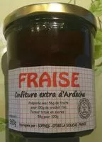 Mängden socker i Fraise Confiture extra d'Ardèche