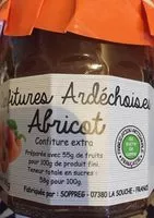 Mängden socker i Confiture ardechoise abricot