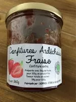 Mängden socker i Confiture Ardéchoise fraise