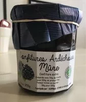 Mängden socker i Confitures ardéchoises mûre