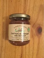 Mängden socker i Confiture de châtaignes