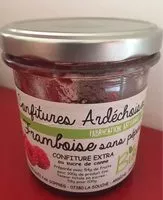 Mängden socker i Framboise sans pepins