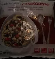 Mängden socker i Salade de pates a l'italienne