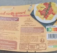 Mängden socker i Raviolis ricotta epinard