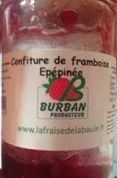Mängden socker i Confiture de framboise épépinée