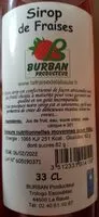 Mängden socker i Sirop de fraises
