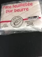 Mängden socker i Pate feuilletee pour beurre