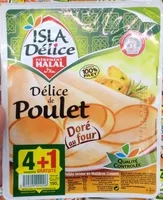 Mängden socker i Délice de poulet doré au four 5 tranches