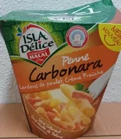 Mängden socker i Penne Carbonara (Lardons de poulet, Crème Fraîche), Halal
