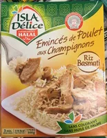 Mängden socker i Emincés de Poulet aux Champignons riz basmati