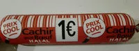 Mängden socker i Cachir saucisse goût boeuf