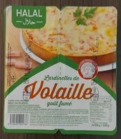 Mängden socker i Lardinettes de volaille goût fumé halal
