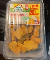 Mängden socker i nuggets de dinde