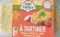Mängden socker i poulet et crème de curry à tartiner