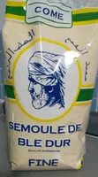 Mängden socker i Semoule de blé dur