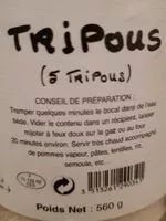 Mängden socker i Tripoux