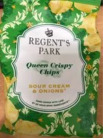 Mängden socker i Queen crispy chips Sour cream & onions