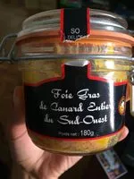 Mängden socker i Foie gras de canard entier du Sud Ouest