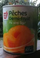 Mängden socker i Pêches demi-fruit au sirop léger