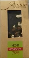 Mängden socker i Chocolat noir amande 70%