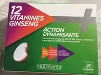 Mängden socker i Nutrisante 12 Vitamines+ginseng 24 CPS A Croquer (adult)