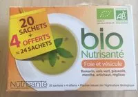 Mängden socker i Nutrisante Infusion Bio Foie Et Vésicule - 20 Sachets