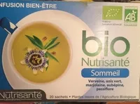 Mängden socker i Nutrisante Infusion Bio Détente