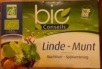 Mängden socker i Infusion Tilleul Menthe - Bio Conseils