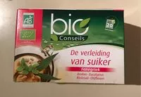 Mängden socker i Infusion Régulation Des Sucres Bio - 20 Sachets - Bio Conseils