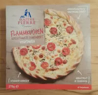 Mängden socker i Flammkuchen Kirschtomate Camembert