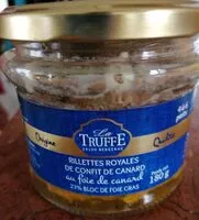 Mängden socker i Rillettes royales de confit de canard au foie de canard