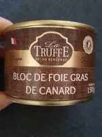 Mängden socker i Bloc de foie gras de canard